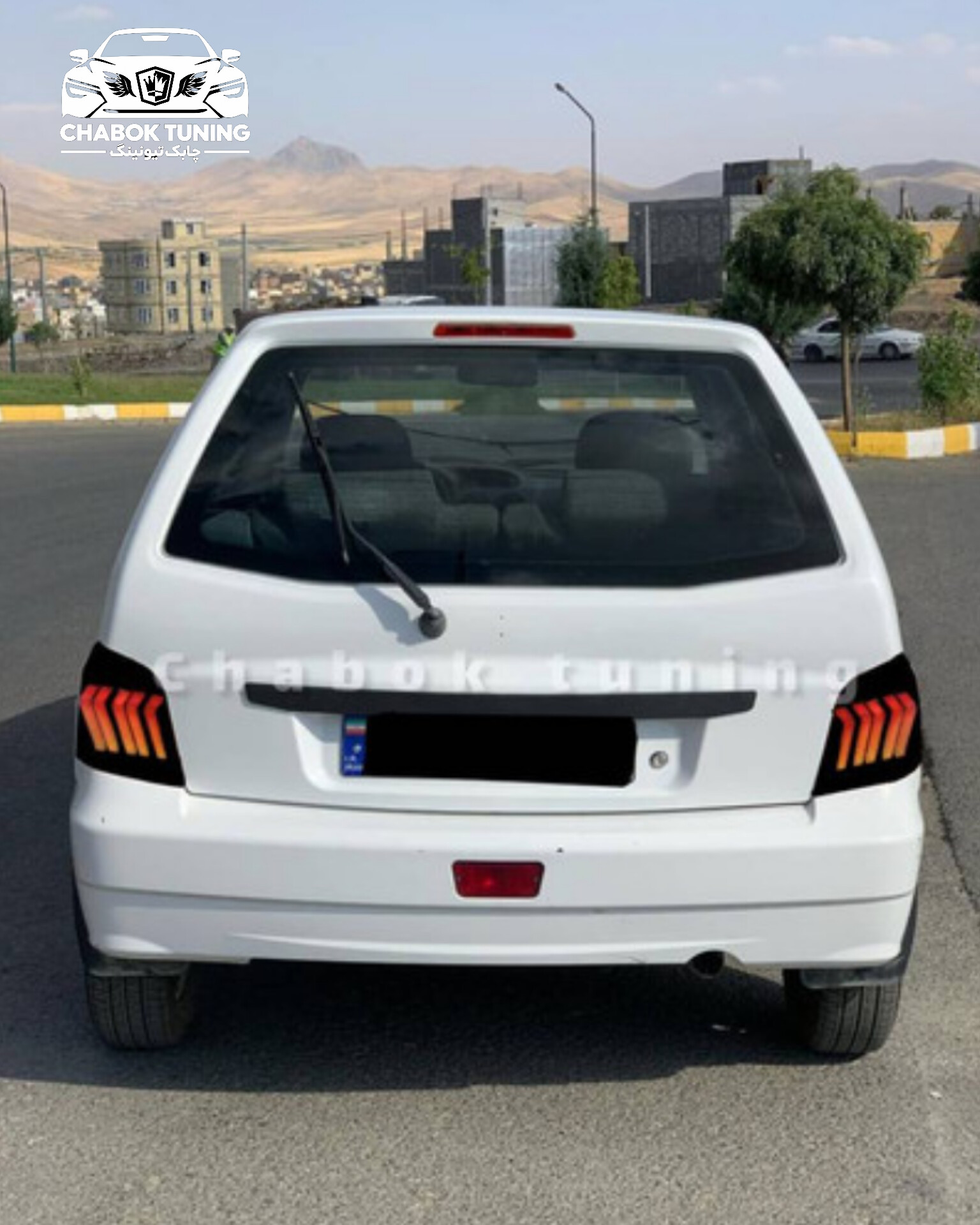 چراغ عقب 111 طرح 408 طلق دودی فول کالر